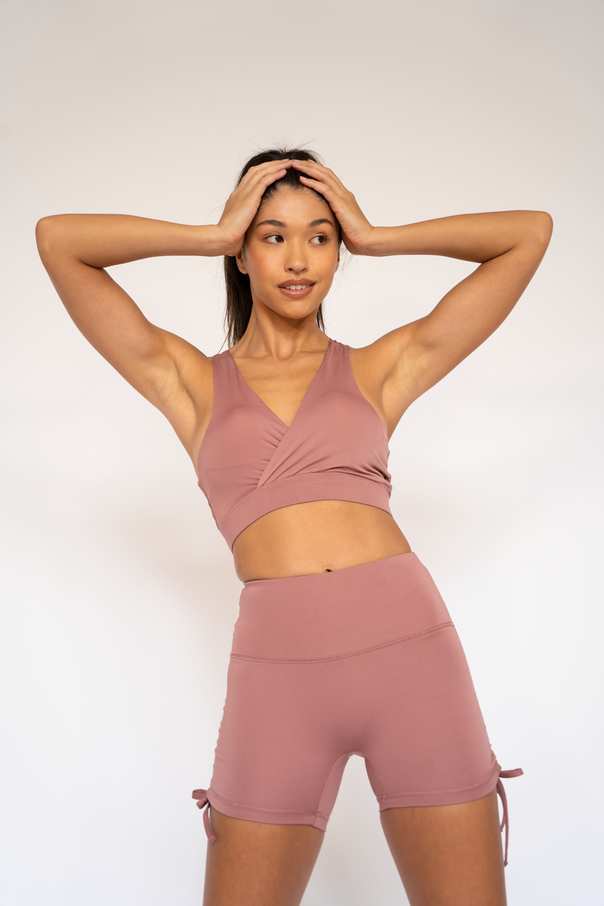 Isla Drawstring Shorts Dusty rose XS S M L XL