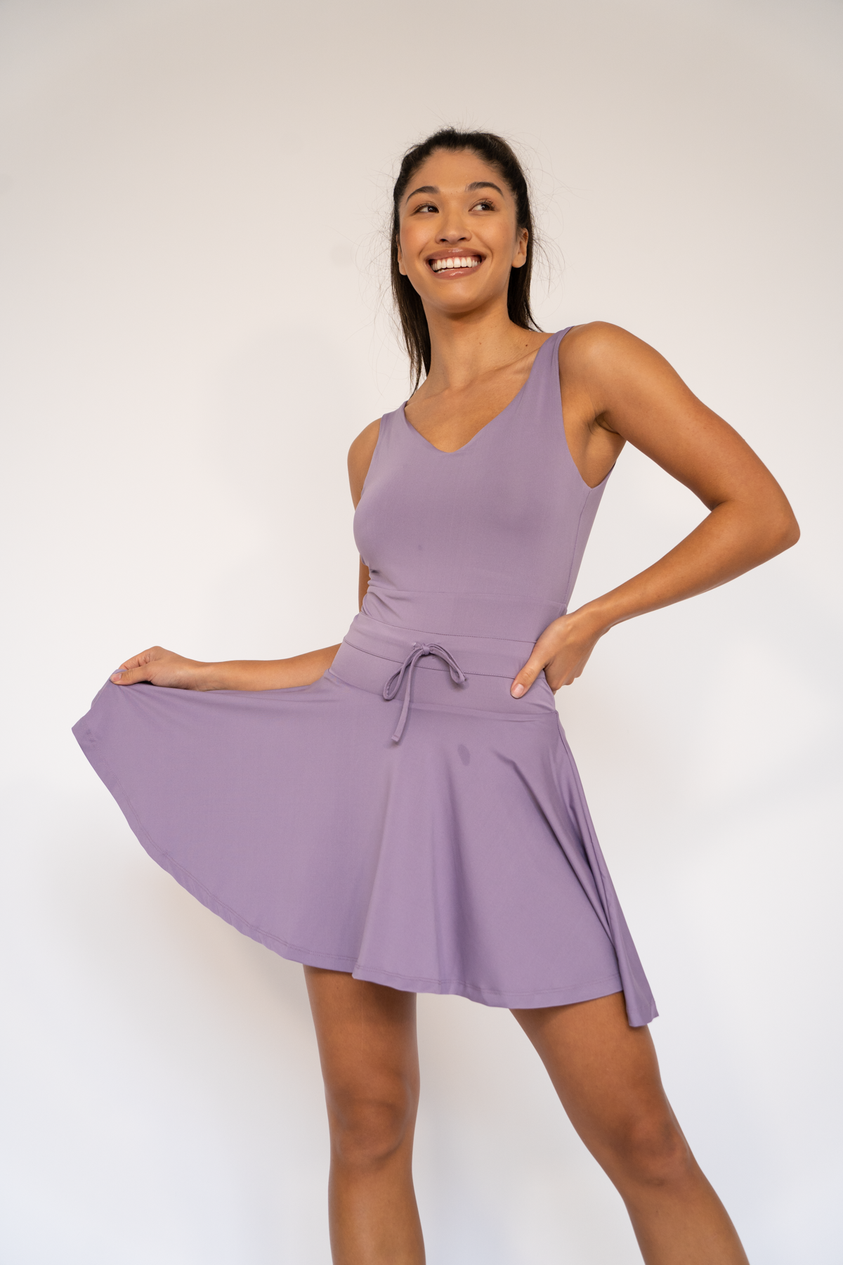 Jadine Flare Dress Heirloom lilac XS S M L XL