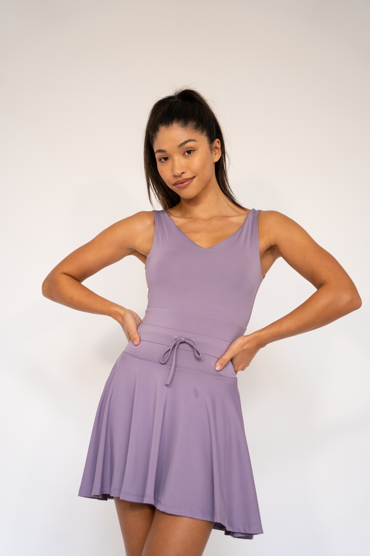 Jadine Flare Dress Heirloom lilac XS S M L XL