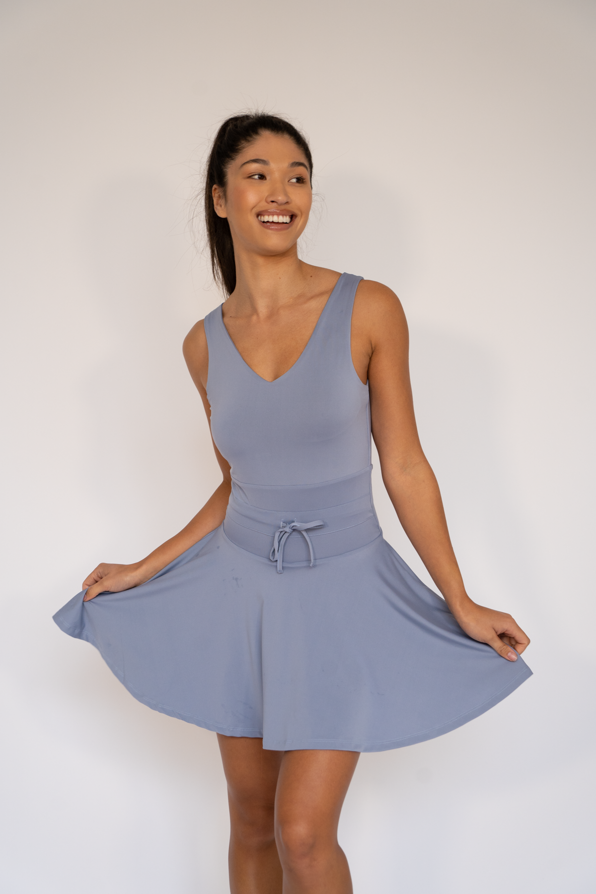 Jadine Flare Dress light blue XS S M L XL
