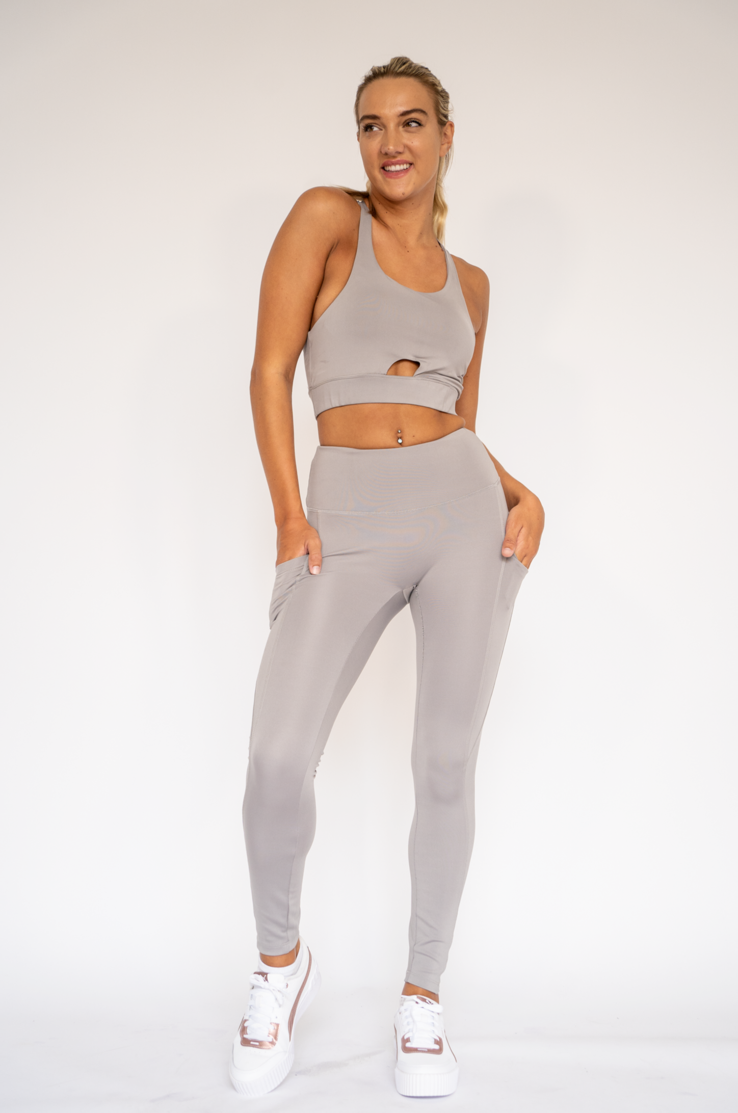 Izzy high impact Leggings ultimate grey XS S M L XL