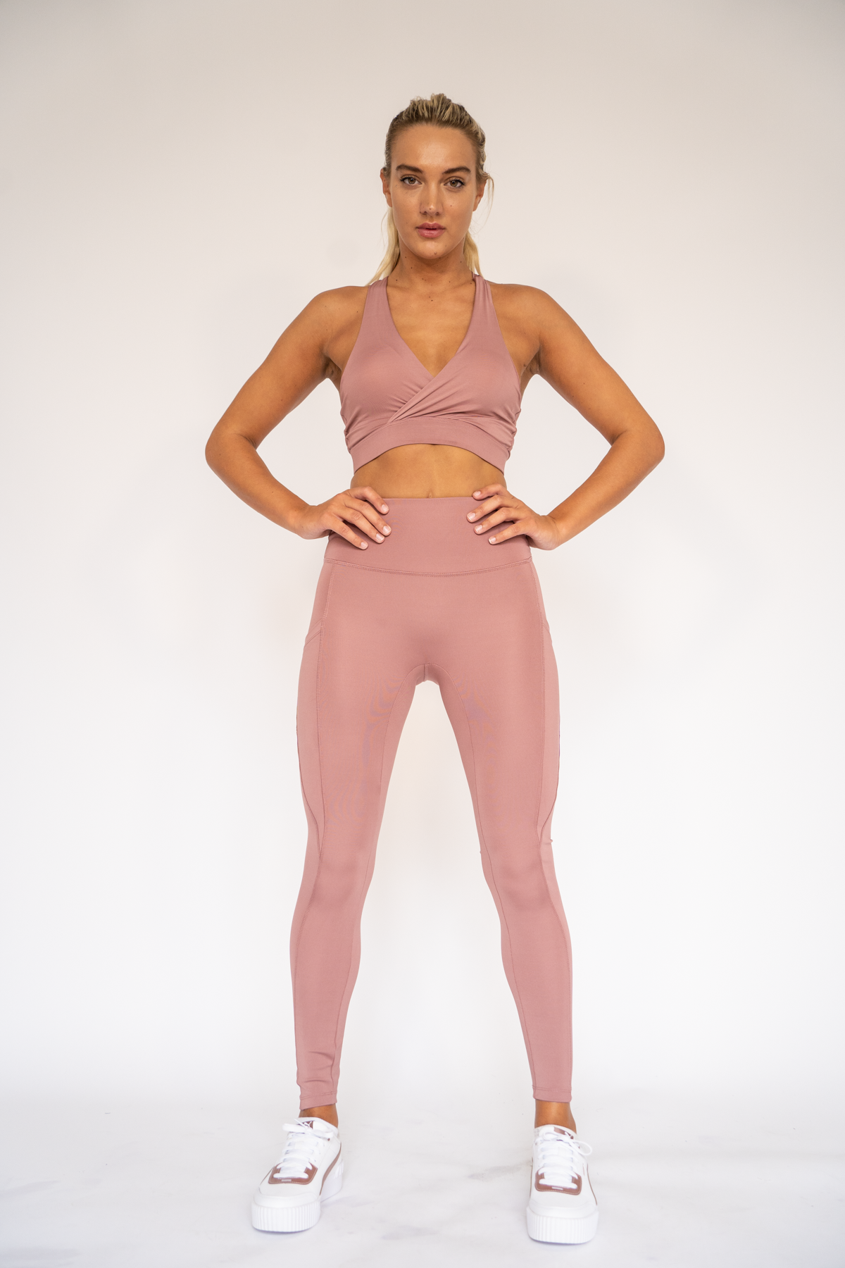 Izzy high impact Leggings Dusty rose XS S M L XL