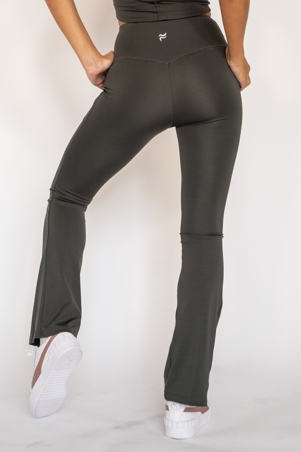 Mia Flare Leggings Charcoal Grey XS S M L XL