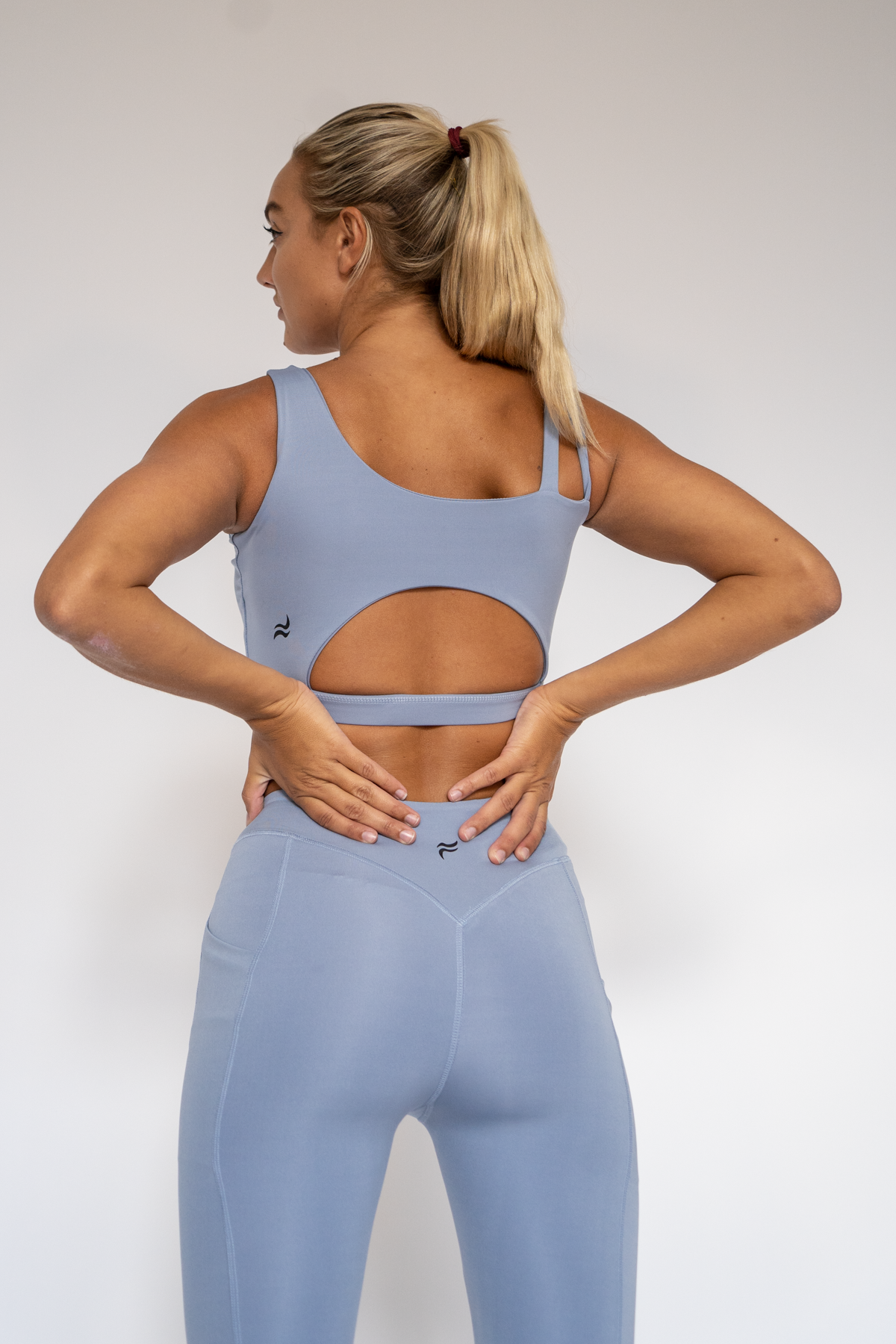 Kiara Crossover Leggings light blue XS S M L XL
