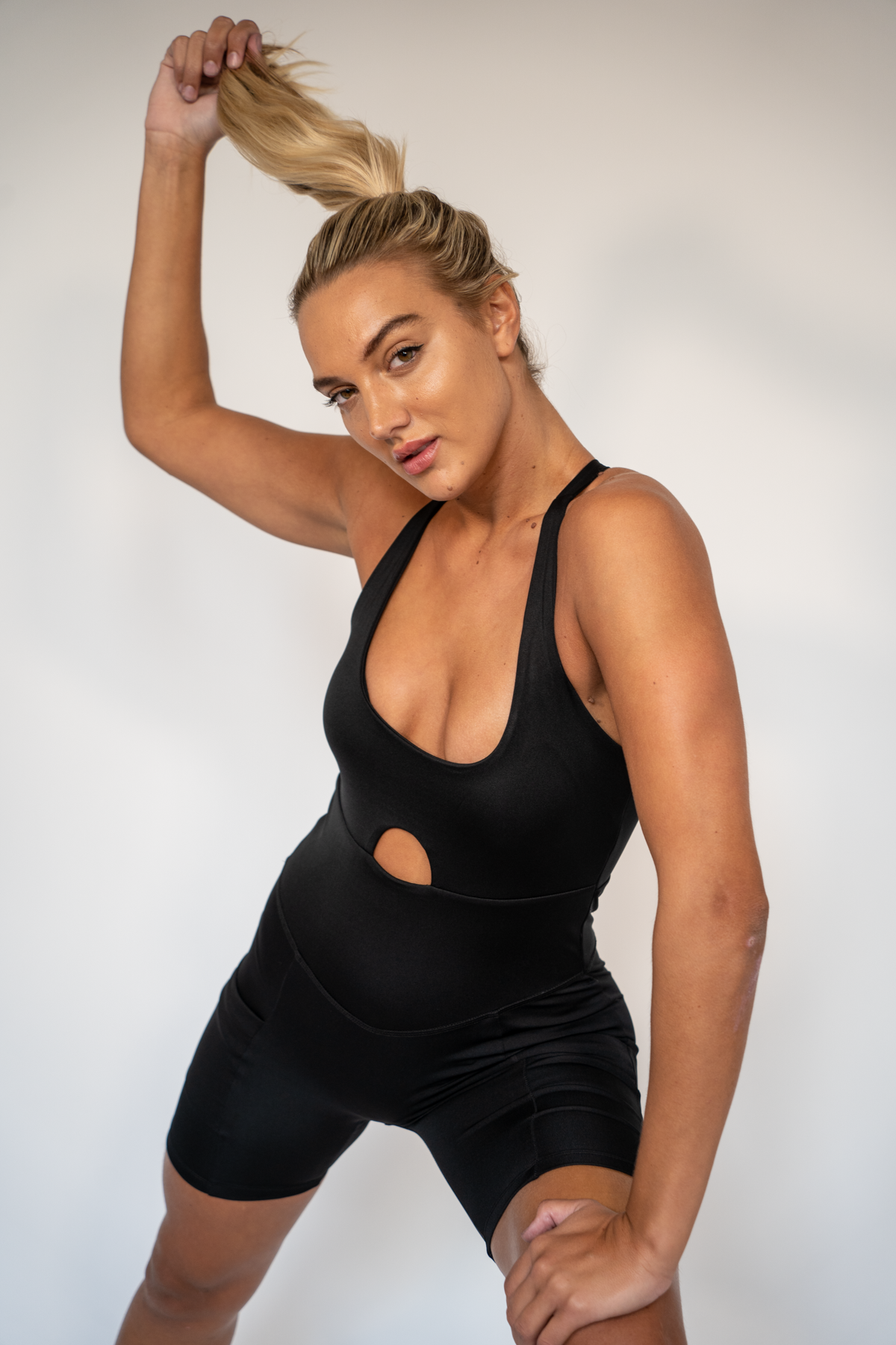 Teri Short Bodysuits Black XS S M L XL