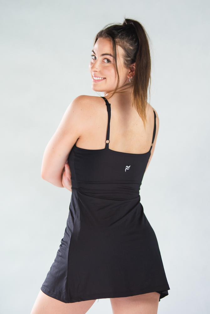 Jade Strappy Dress   Black XS S M L XL