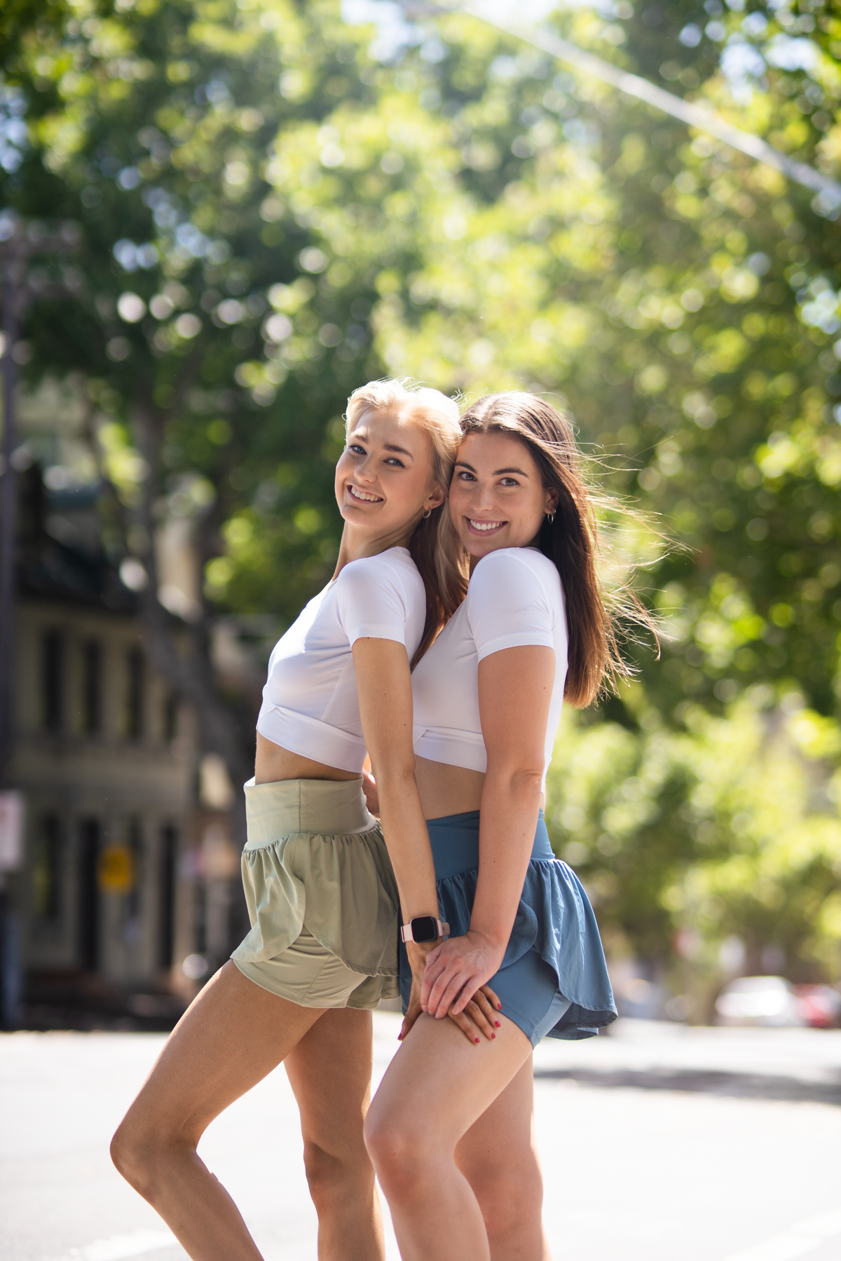 Jada Crossover Hem Crop Top White XS S M L XL