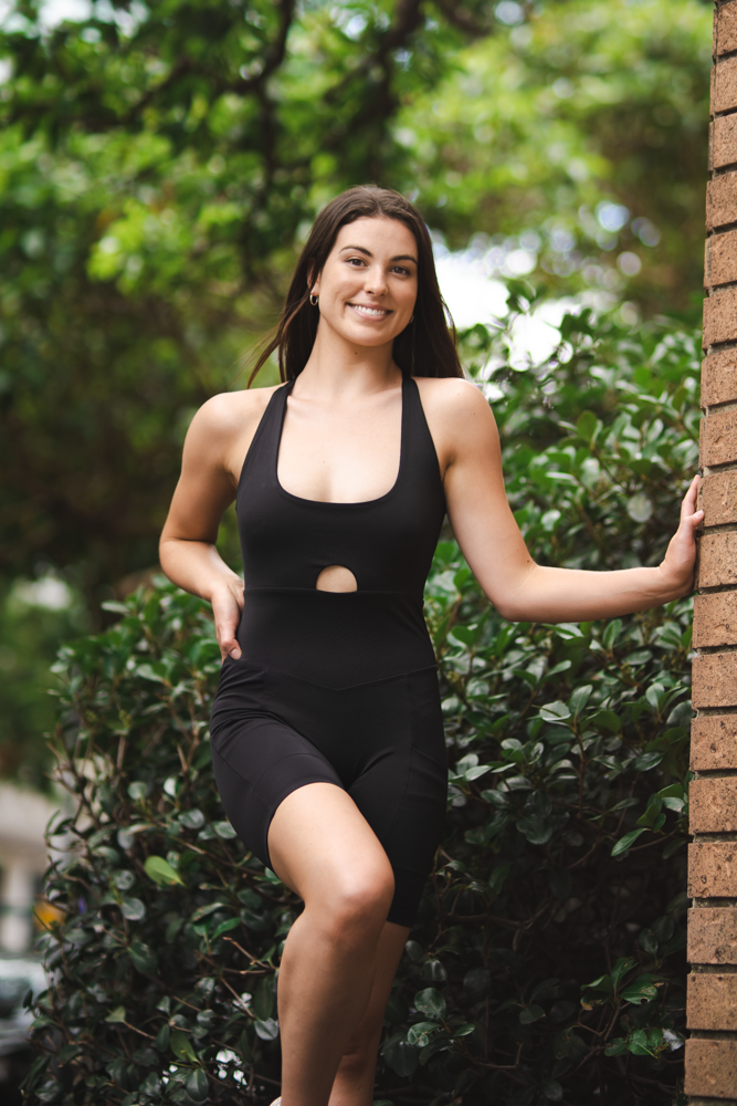 Teri Short Bodysuits Black XS S M L XL