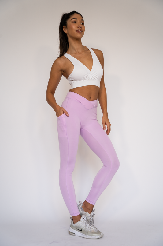 Alicia Asymmetrical Sports bra White XS S M L XL