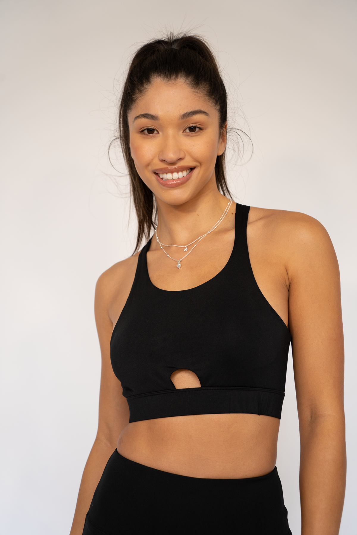 Lilly Strappy Sports bra Black XS S M L XL