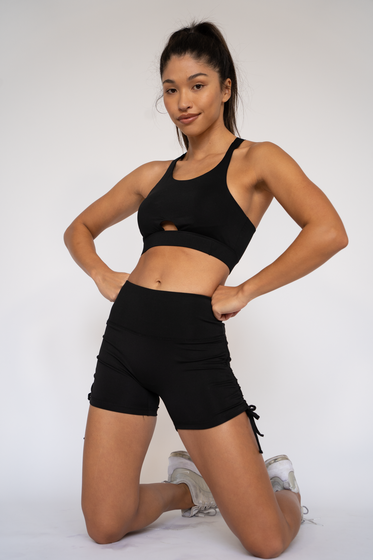 Lilly Strappy Sports bra Black XS S M L XL